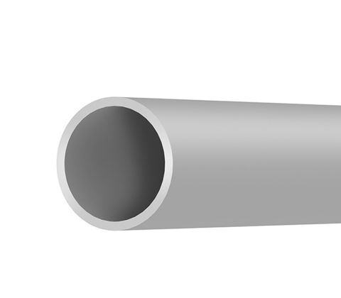 Perfil de alumínio tubular    ø12,5mm - Metalnox Ferragens